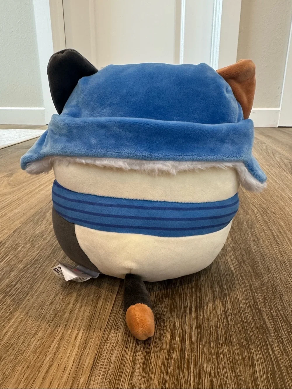 2023 Cam Squishmallows Calico Cat 7.5” Plush with Blue Hat and Scarf